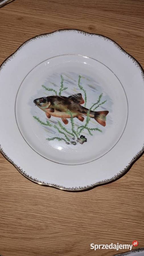 Serwis Rybny Porcelana Francuska Ceramika i szkło Wola Podłężna