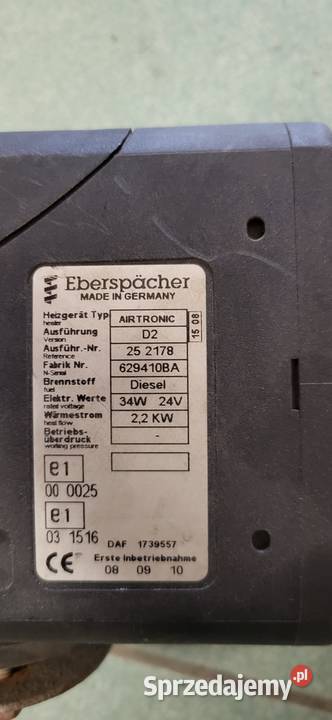 Iveco Stralis WEBASTO EBERSPACHER AIRTRONIC D2 Mojusz