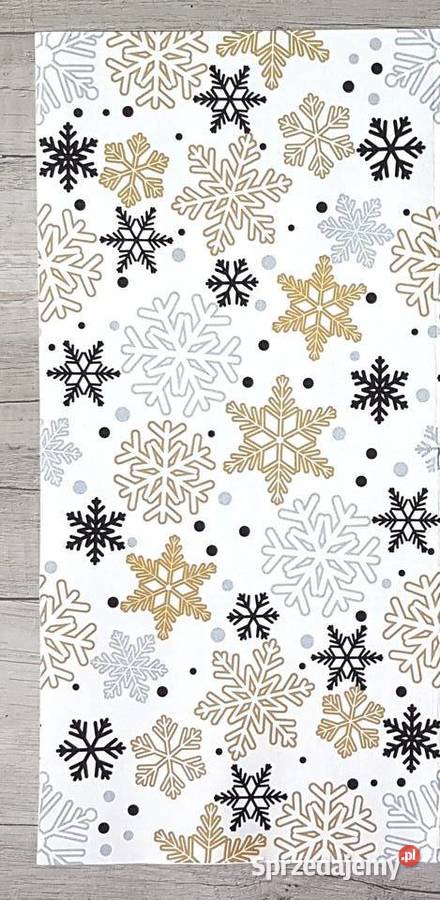 Zestaw 12 serwetek świąteczne gwiazdki na białym małopolskie Chrzanów sprzedam