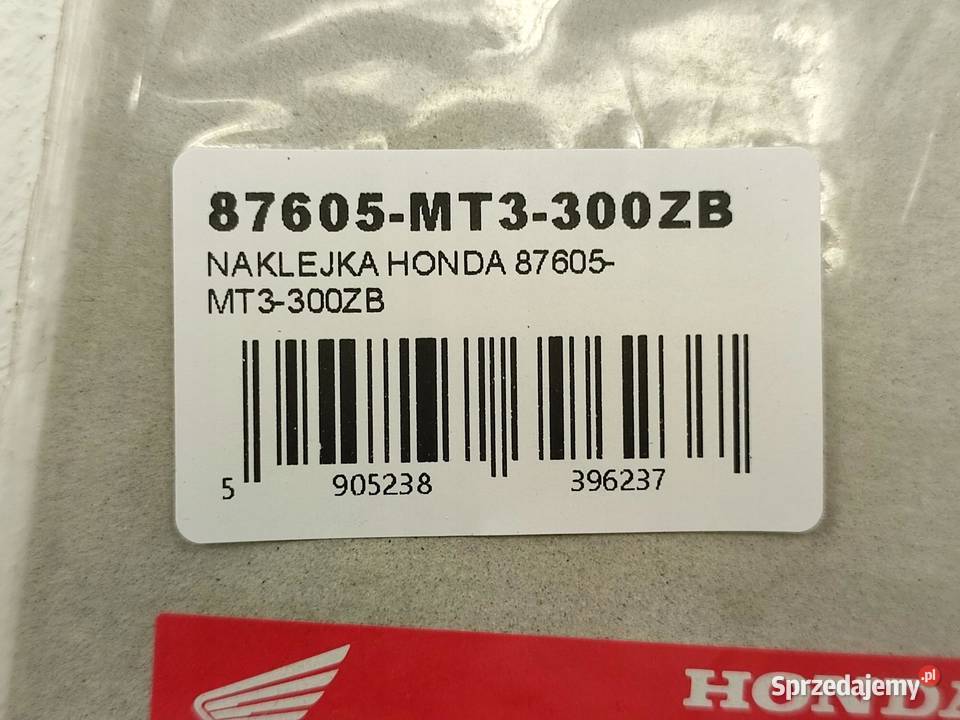 NAKLEJKA ST110 KUFER PRAWA HONDA ST1100
