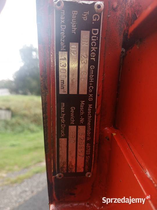 Mulczer ducker nieuszkodzony Biała