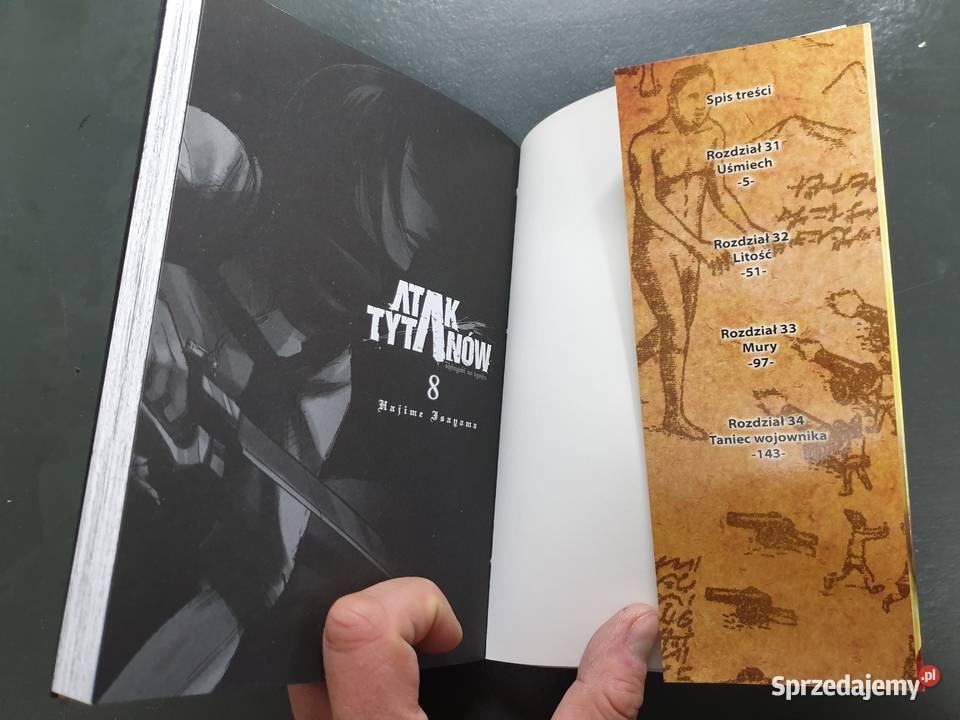 Atak Tytanów tom 8 Manga pomorskie Gdynia