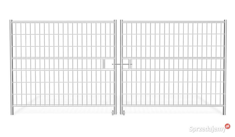 Brama dwuskrzydłowa ażurowa 44 m z ryglem i