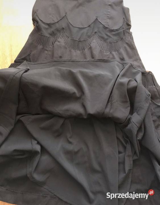 Czarna sukienka Solar rozkloszowana 36 S czarny Warszawa