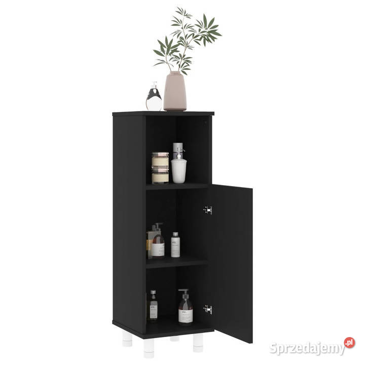 Szafka łazienkowa czarna 30x30x95 materiał mazowieckie Warszawa