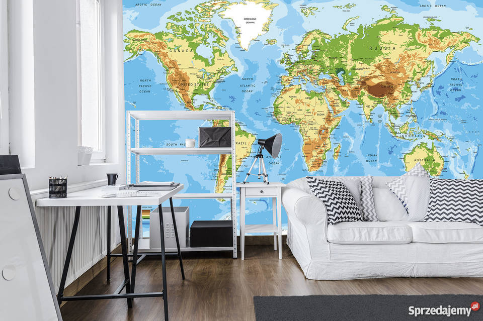 Tapeta fototapeta Mapa wielkopolskie Leszno