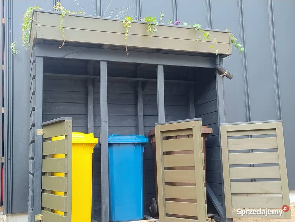 Wiata śmietnikowa osłana na kosze wielkopolskie Kawnice