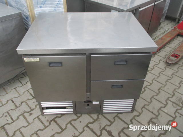 tół Roboczy Stal Nierdzewna Z Drzwiami Szuflady