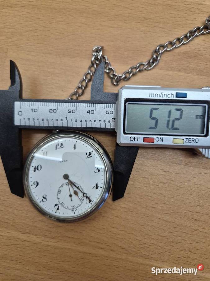 Rzadki zegarek kieszonkowy Invar SWISS śląskie Chorzów
