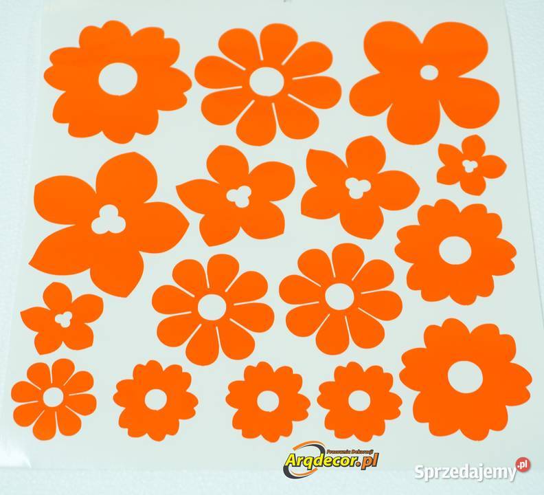Kwiatki naklejki ozdoby pokój dziecka Dębna