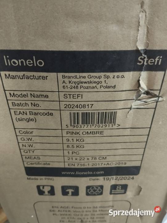 Śliczne łóżeczko turystycznekojec dziecka śląskie Żywiec sprzedam