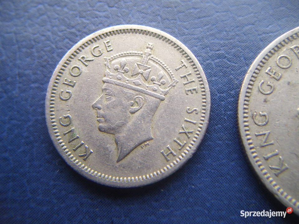 Stare monety 10 cent 1948 i 20 cent 1950 Malaje Lesko sprzedam