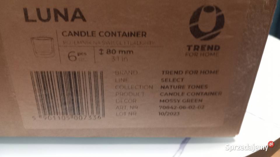 Pojemniki Na Świeczki I Tealighty Zielone 6X8 Gaj