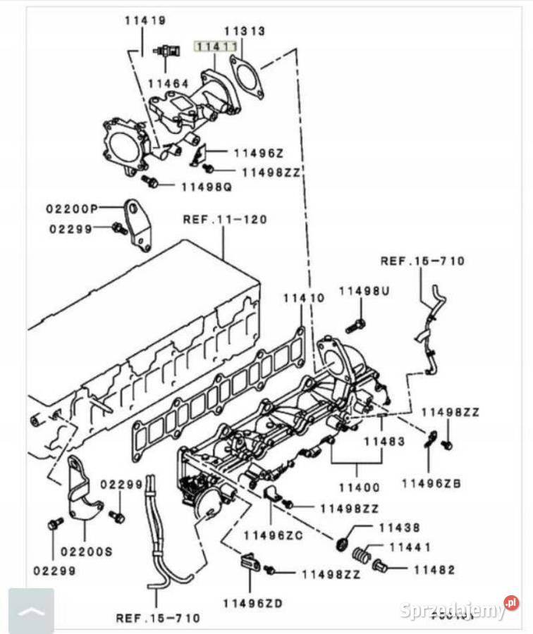 RURA KOLEKTORA SONDA LAMBDA MITSUBISHI PAJERO 06 osobowe Motoryzacja