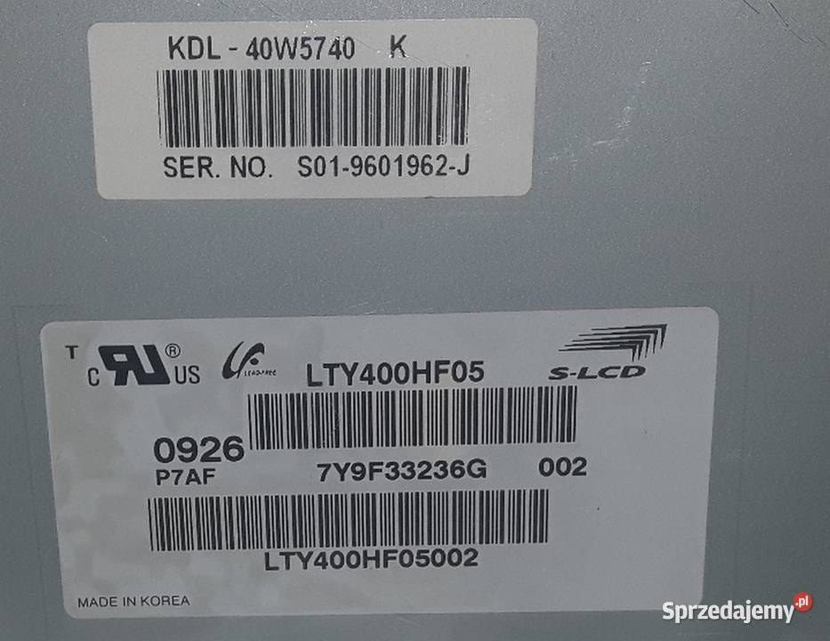 T V SONY BRAVIA KDL 40 W 5740 W Wiśniowa Góra