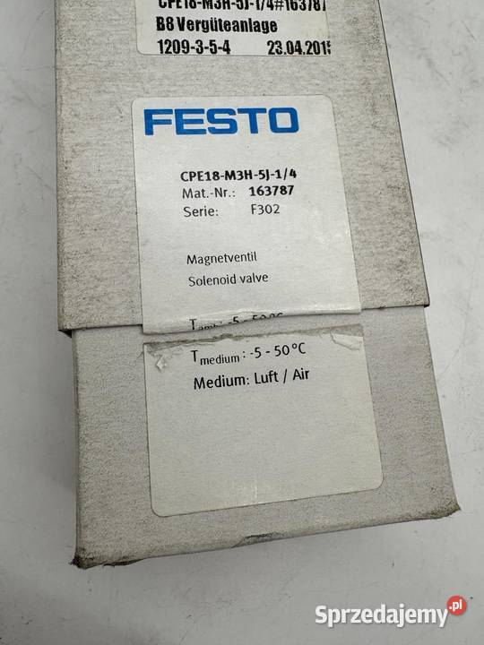 Festo CPE18M3H5J14 163787 Elektrozawór Pozostałe Warszawa
