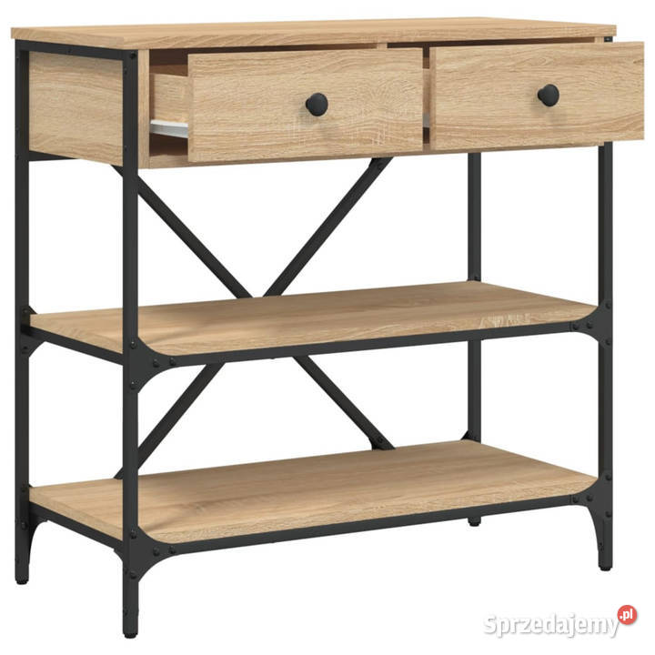 Stolik konsolowy dąb sonoma 75x345x75 WM833409 Meble Warszawa