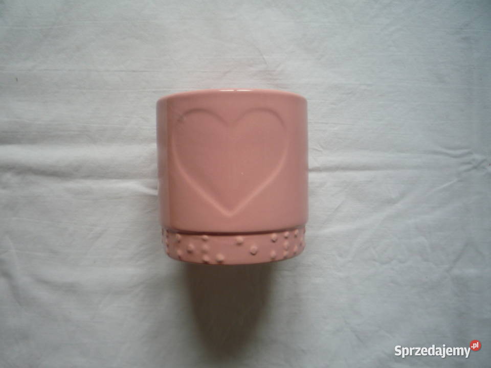 Doniczka różowa osłonka ceramiczna na hiacynt Szczecin