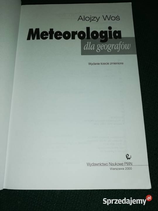 Sprzedam książkę Meteorologia geografów miękka Łódź