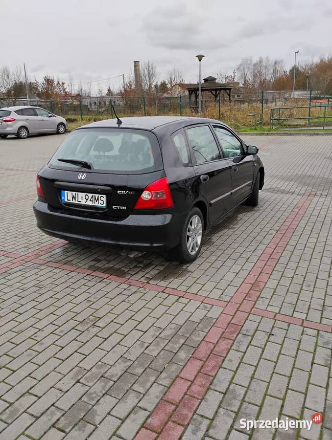 HONDA CIVIC 7 17Ctdi 100 Klima Sprawna Alu Nowe nieuszkodzony Krasnystaw sprzedam