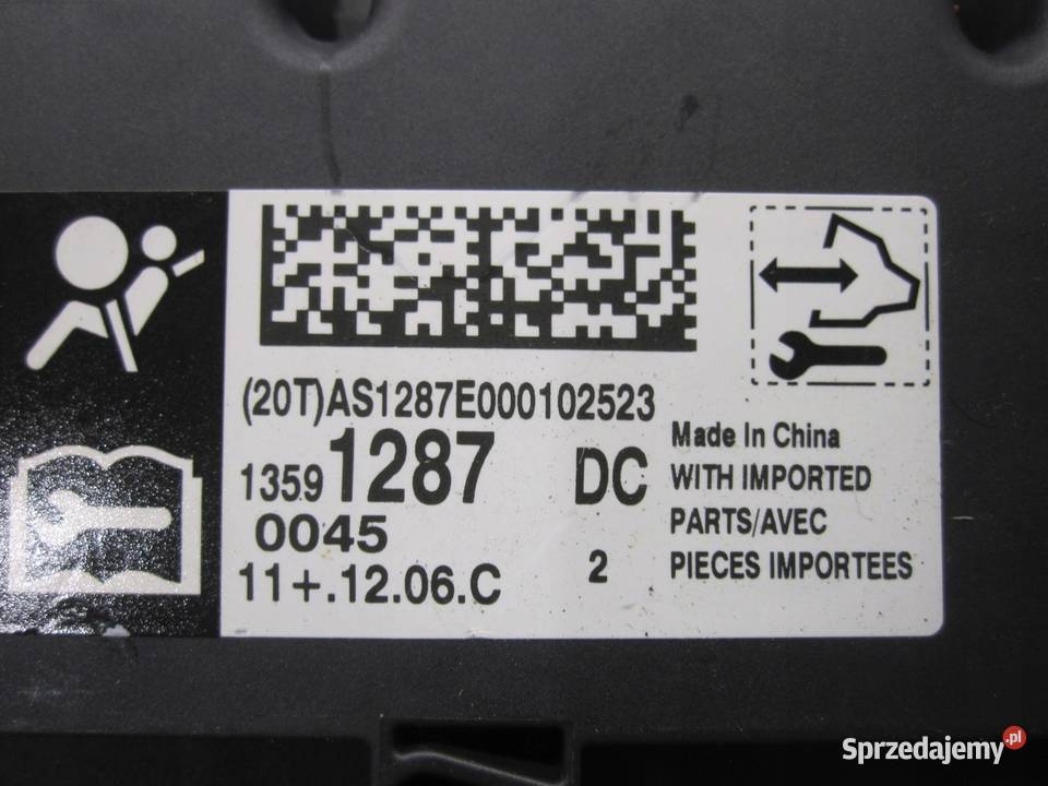 OPEL ANTARA 16r moduł sensor AIRBAG 13591287 Kielce
