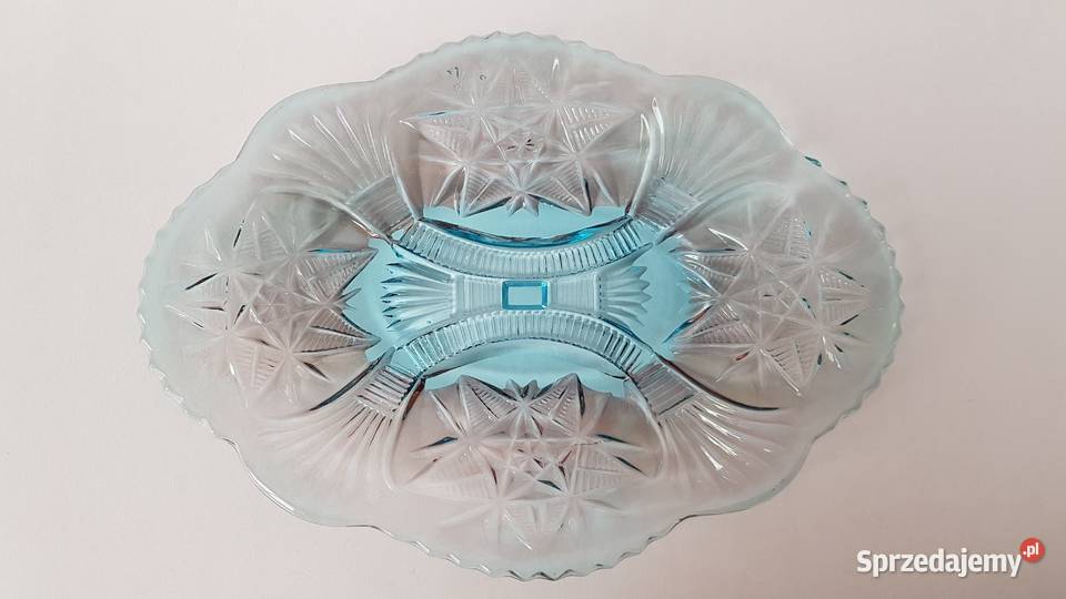 Iryzowana patera półmisek Ząbkowice Hortensja Dąbrowa Górnicza