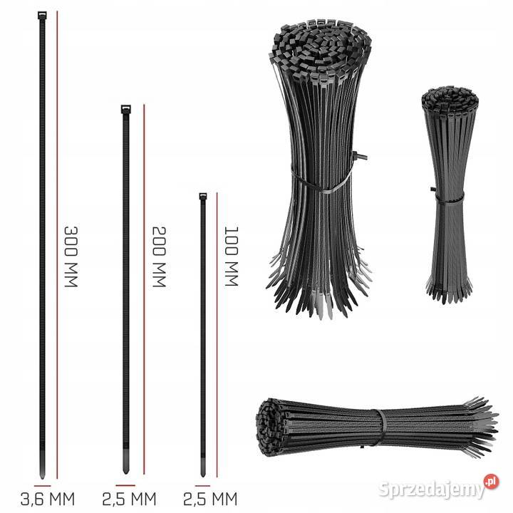 Zestaw 300 Opasek Zaciskowych Trytytek lubuskie Drezdenko