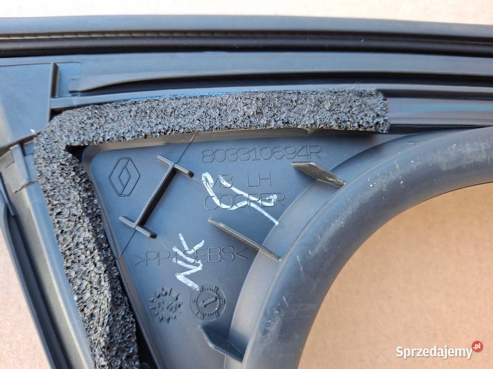 RENAULT MEGANE ETECH USZCZELKA SZYBY LISTWA LEWY Bieleń