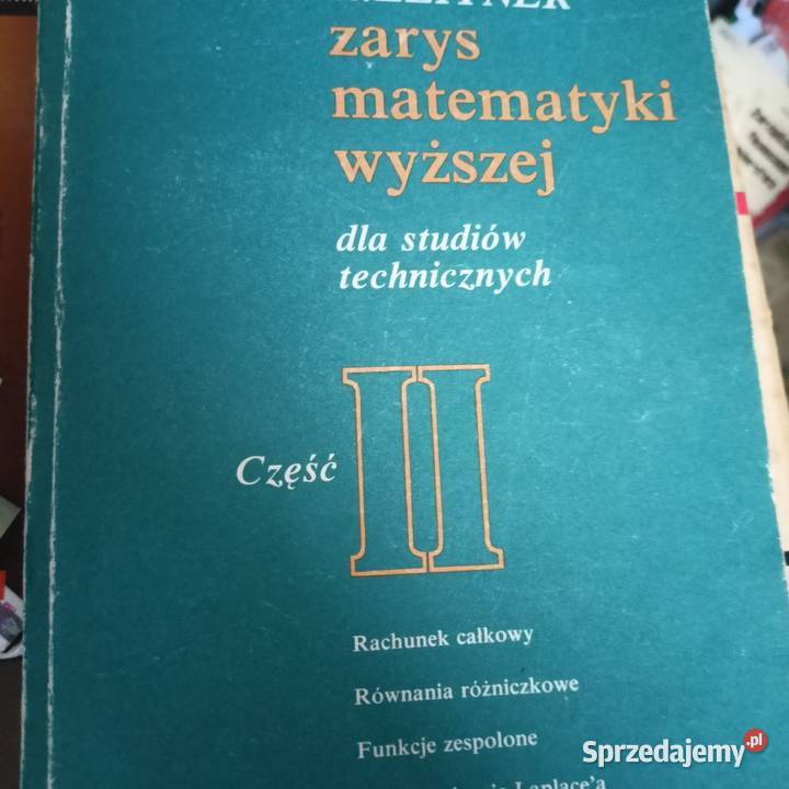Zarys matematyki wyższej całki Leitner książki Gdańsk