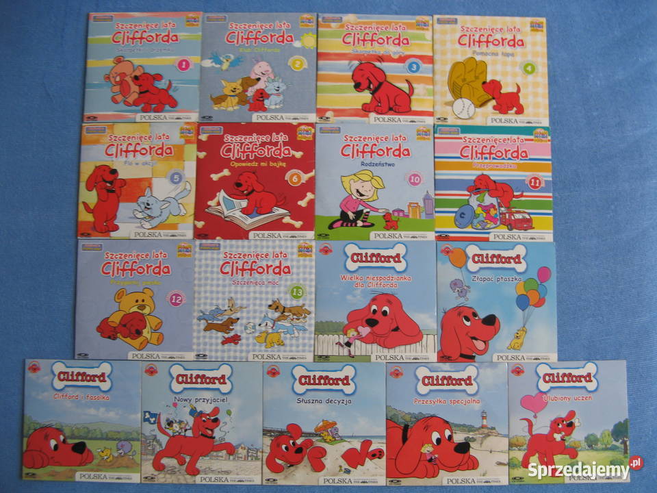 Szczenięce lata Clifforda Clifford 17 płyt 34 dubbing Poznań