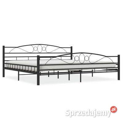 vidaXL Rama łóżka czarna stalowa 200 x 200 Warszawa