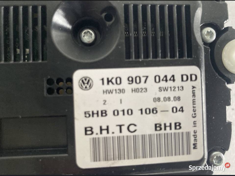 VW TOURAN GOLF V panel climatronic klimatronik Lubochnia