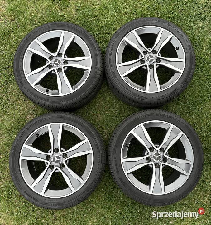 Felgi Mercedes 17 opony Barum 22545 R17 stan Opony i felgi Mierzęcice