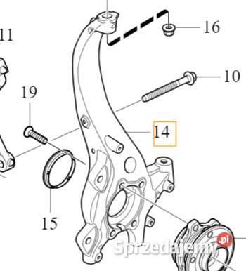 VOLVO S60 III V60 II lewa zwrotnica zawieszenia Bielany Wrocławskie
