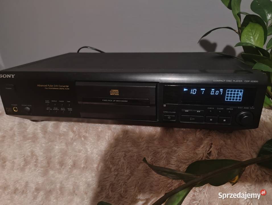 Odtwarzacz CD Sony cdp xe 800 z pilotem Trzebuska sprzedam