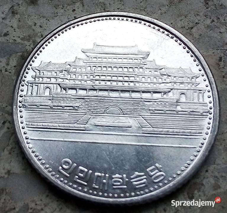 KOREA PÓŁNOCNA 1 WON 1987 r LUDOWA BIBLIOTEKA Legionowo