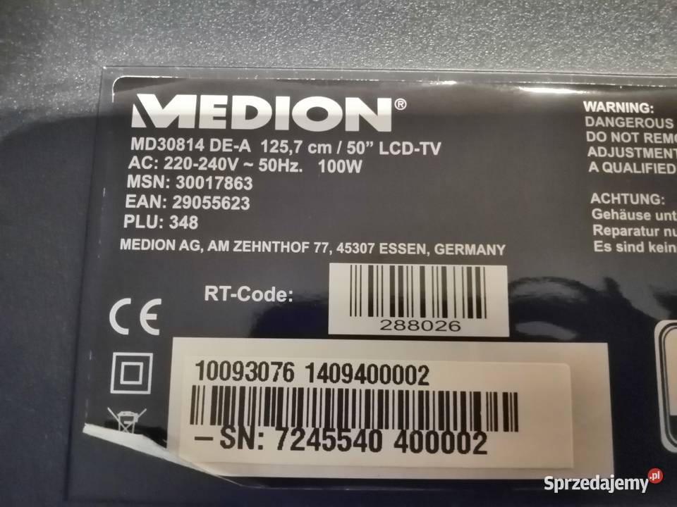 MedionMD30814 DEA częsci kujawsko-pomorskie Bydgoszcz