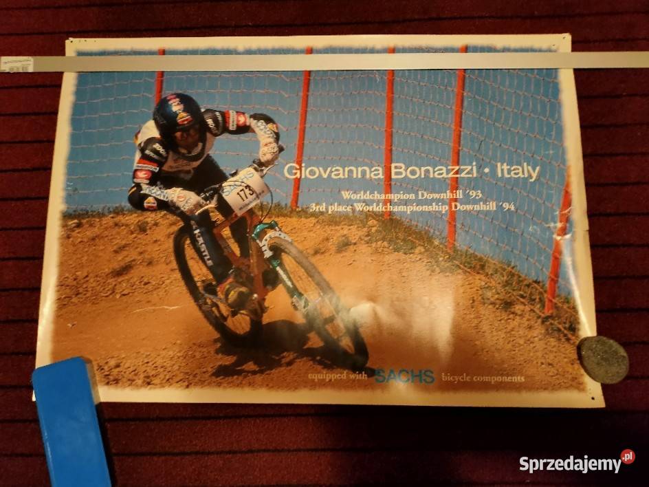 Plakat vintage stara reklama Sachs Giovanna Kościan