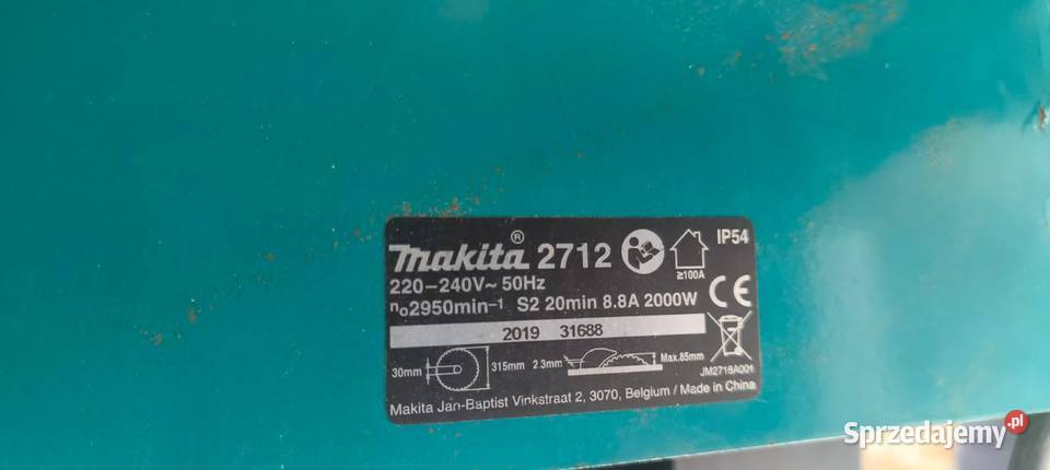 Makita cyrkularka krajzega Piła 2712 podcinarka Namysłów