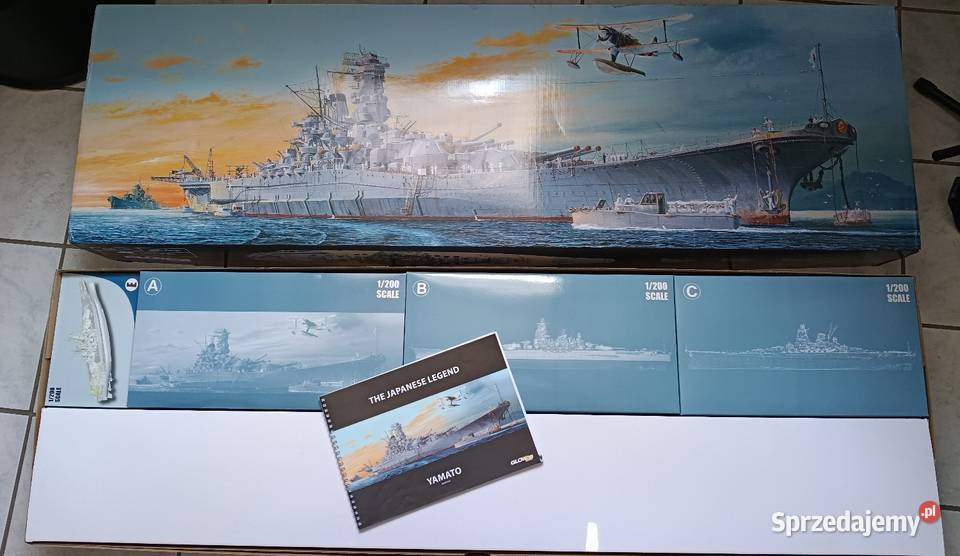 Pancernik Yamato w skali 1200 firmy Glow2B Legionowo sprzedam