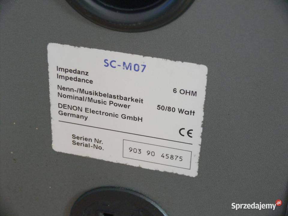 Monitory Denon SCM07 kolumny konesera WYSYŁKA sprzedam