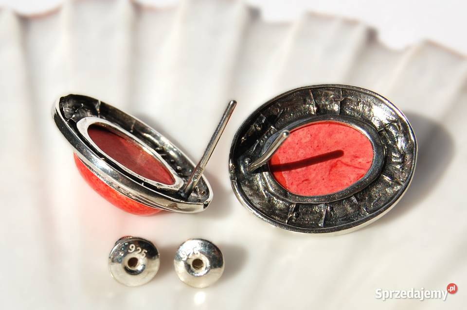 Wisior bransoletka kolczyki nowy komplet koral srebro sprzedam