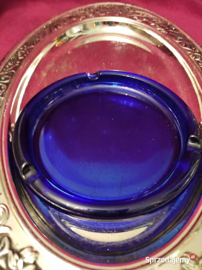 KOBALTOWE SZKLO VINTAGE Pabianice sprzedam