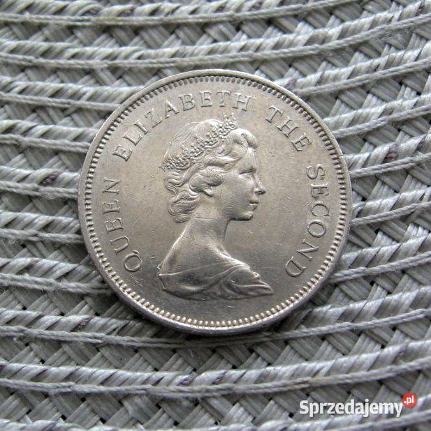 Hong Kong Brytyjski 1 Dolar 1980r Ładna Kalisz