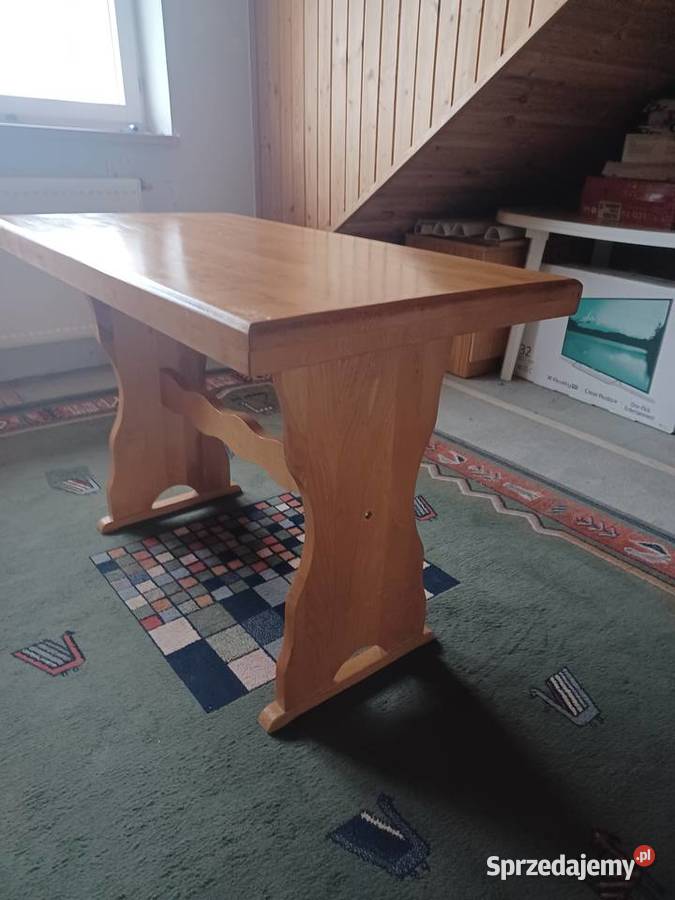 Ładny masywny stół drewniany Poznań