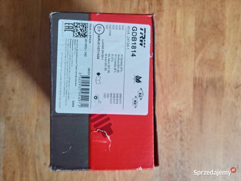 Klocki hamulcowe przód do audi a4 b8 śląskie Imielin