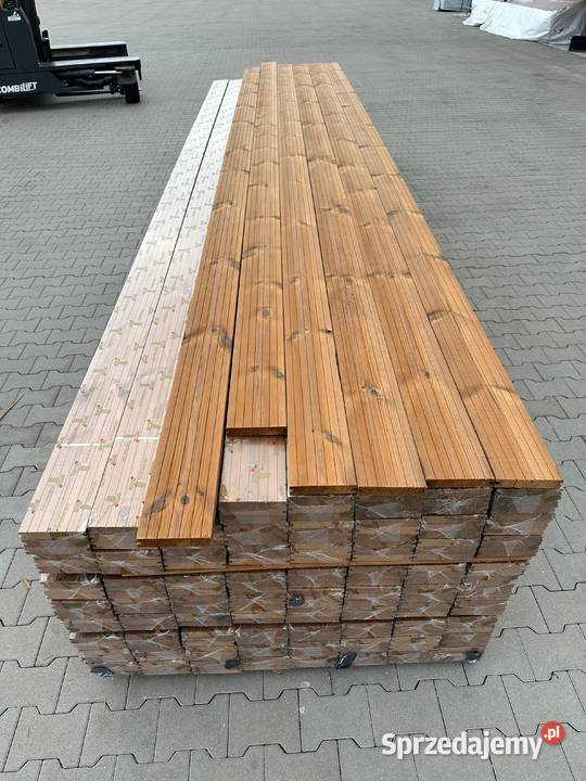 Deska tarasowa Thermo termo sosna ryflowana dolnośląskie