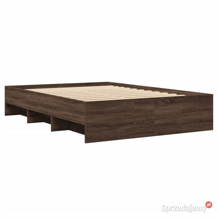 Łóżko bez materaca brązowy dąb 120x200 WM3295666 mazowieckie Warszawa sprzedam