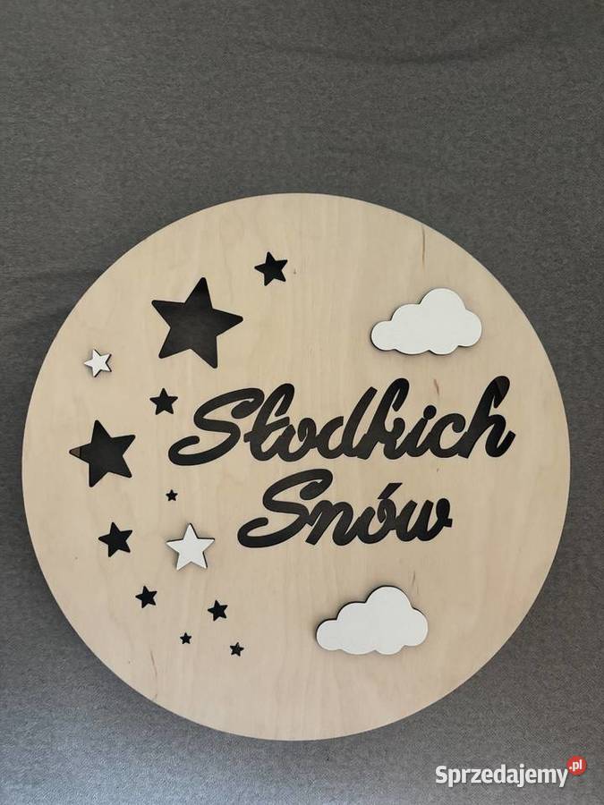 Lampka nocna dziecka led ze sklejki Rudniki