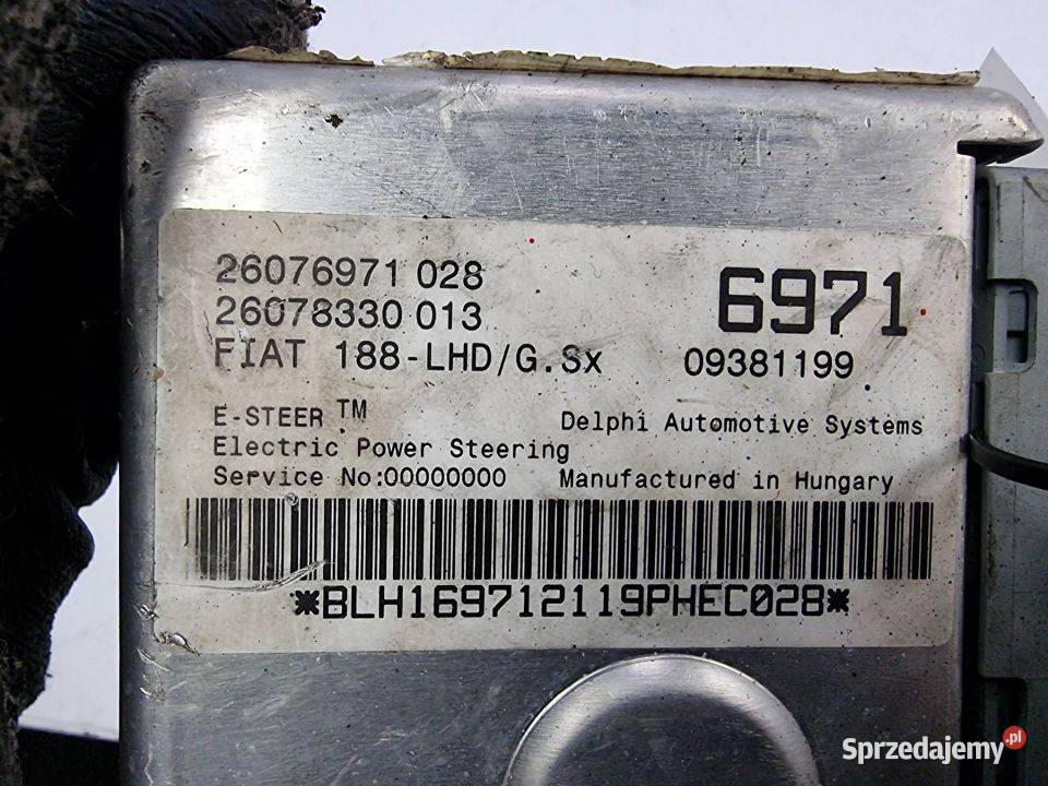 MODUŁ FIAT PUNTO WSPOMAGANIA 26076971 Lipno